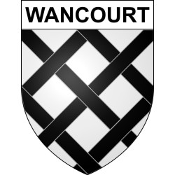 Wancourt 62 ville sticker blason écusson autocollant adhésif
