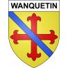 Wanquetin62 ville sticker blason écusson autocollant adhésif