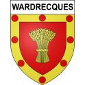 Stickers coat of arms Wardrecques adhesive sticker