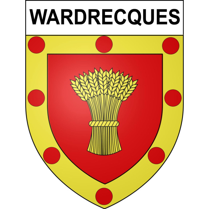Stickers coat of arms Wardrecques adhesive sticker