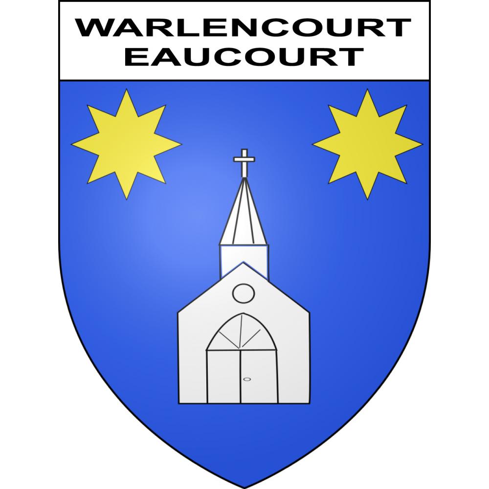 Stickers coat of arms Warlencourt-Eaucourt adhesive sticker