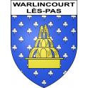 Stickers coat of arms Warlincourt-lès-Pas adhesive sticker