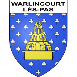 Warlincourt-lès-Pas 62 ville sticker blason écusson autocollant adhésif