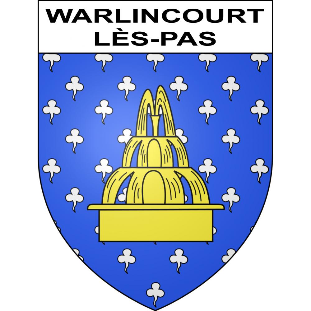 Stickers coat of arms Warlincourt-lès-Pas adhesive sticker