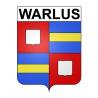 Pegatinas escudo de armas de Warlus adhesivo de la etiqueta engomada