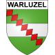 Pegatinas escudo de armas de Warluzel adhesivo de la etiqueta engomada