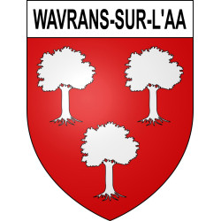 Wavrans-sur-l'Aa 62 ville sticker blason écusson autocollant adhésif