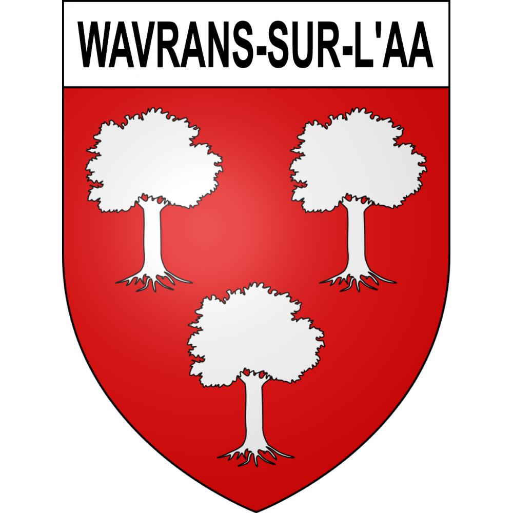 Adesivi stemma Wavrans-sur-l'Aa adesivo