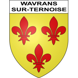 Wavrans-sur-Ternoise 62 ville sticker blason écusson autocollant adhésif