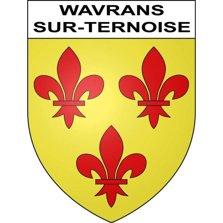 Pegatinas escudo de armas de Wavrans-sur-Ternoise adhesivo de la etiqueta engomada