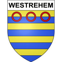 Westrehem 62 ville sticker blason écusson autocollant adhésif