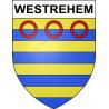 Westrehem 62 ville sticker blason écusson autocollant adhésif