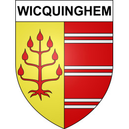 Stickers coat of arms Wicquinghem adhesive sticker