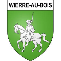 Pegatinas escudo de armas de Wierre-au-Bois adhesivo de la etiqueta engomada
