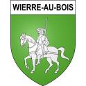 Pegatinas escudo de armas de Wierre-au-Bois adhesivo de la etiqueta engomada