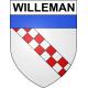 Willeman 62 ville sticker blason écusson autocollant adhésif