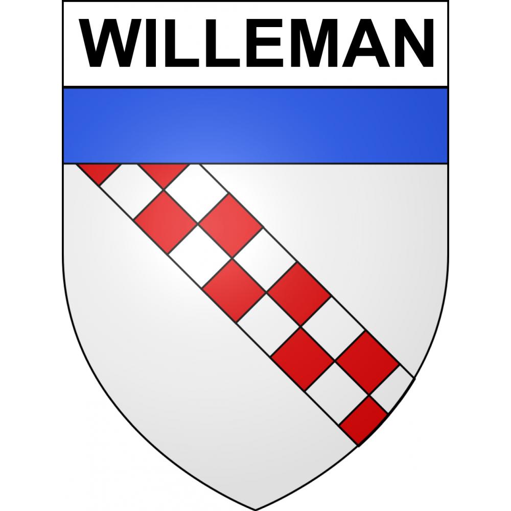 Stickers coat of arms Willeman adhesive sticker