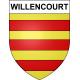 Willencourt 62 ville sticker blason écusson autocollant adhésif