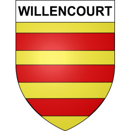 Willencourt 62 ville sticker blason écusson autocollant adhésif