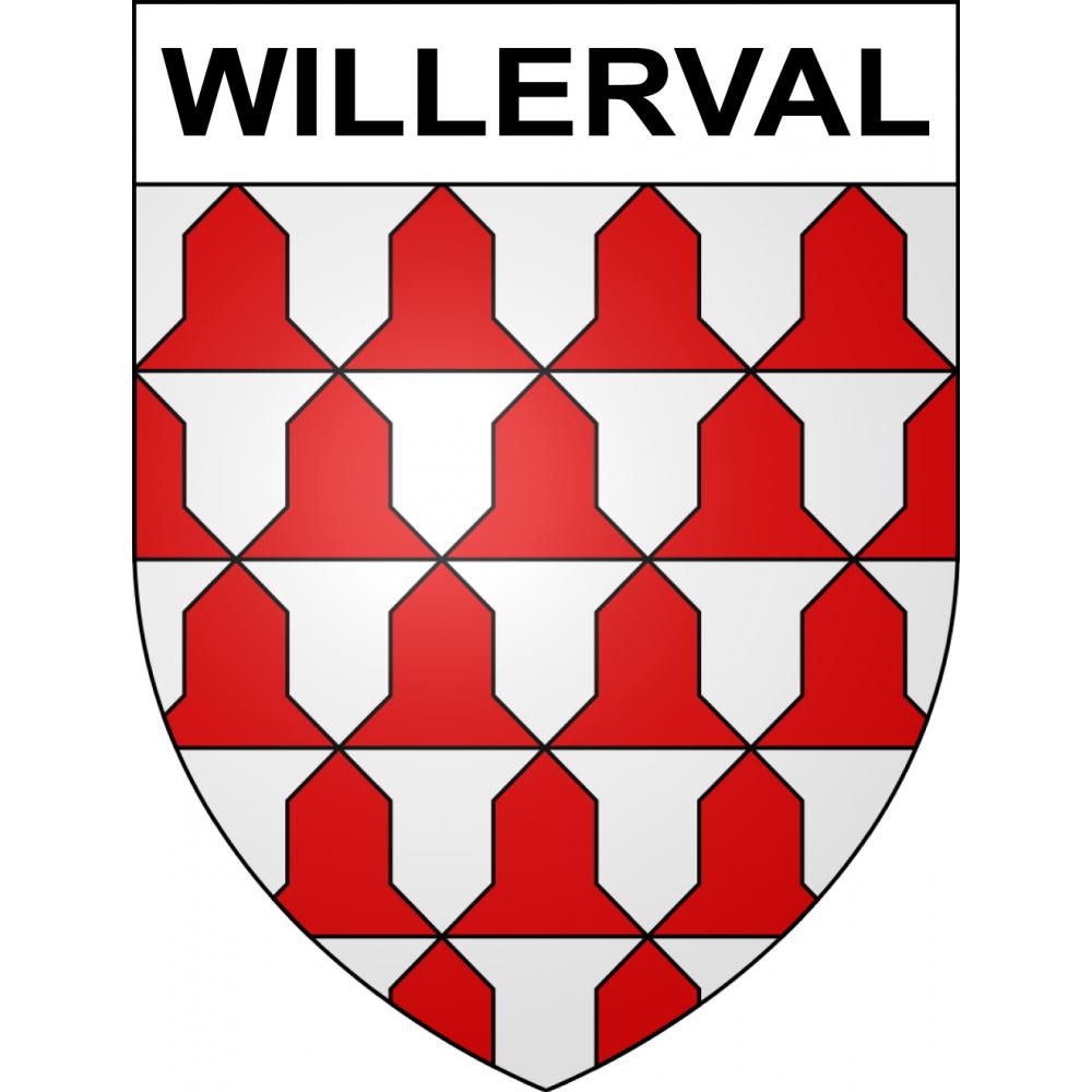 Stickers coat of arms Willerval adhesive sticker