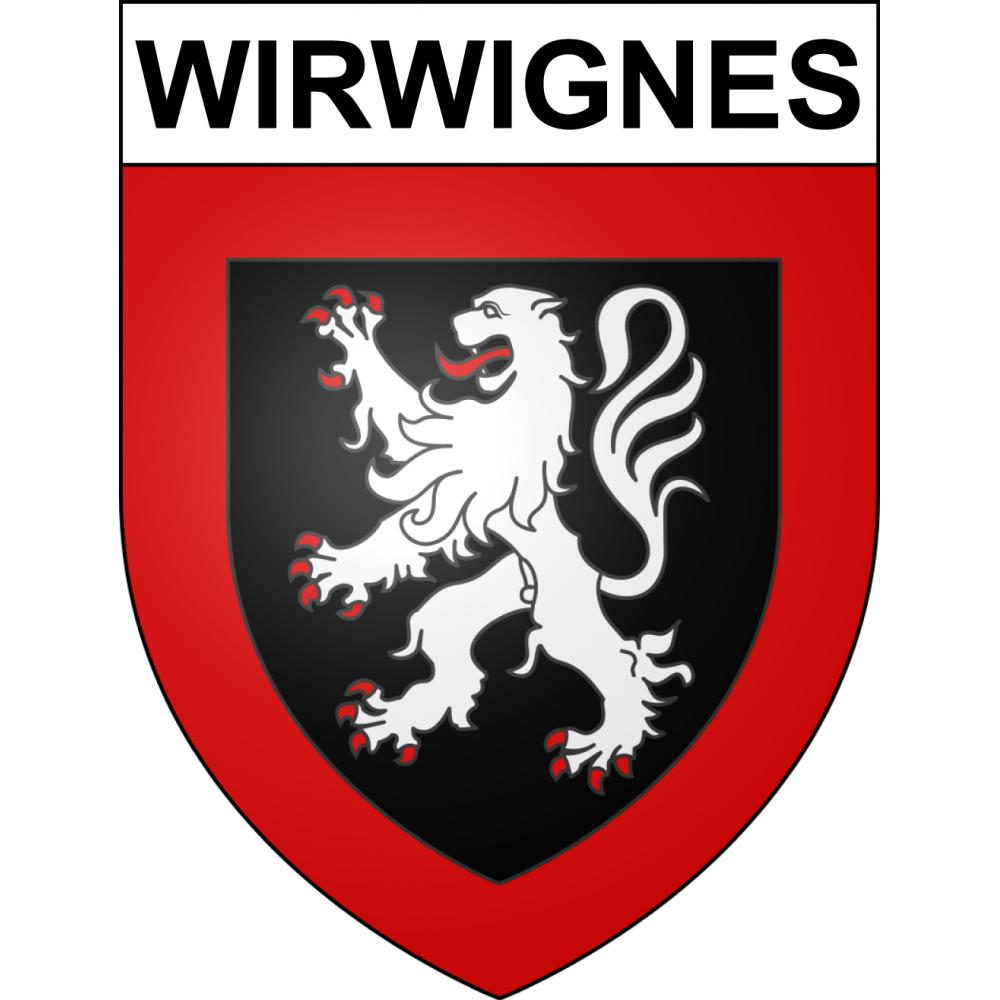 Stickers coat of arms Wirwignes adhesive sticker