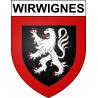Wirwignes 62 ville sticker blason écusson autocollant adhésif