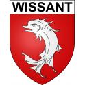 Wissant Sticker wappen, gelsenkirchen, augsburg, klebender aufkleber