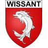 Pegatinas escudo de armas de Wissant adhesivo de la etiqueta engomada