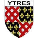 Ytres Sticker wappen, gelsenkirchen, augsburg, klebender aufkleber