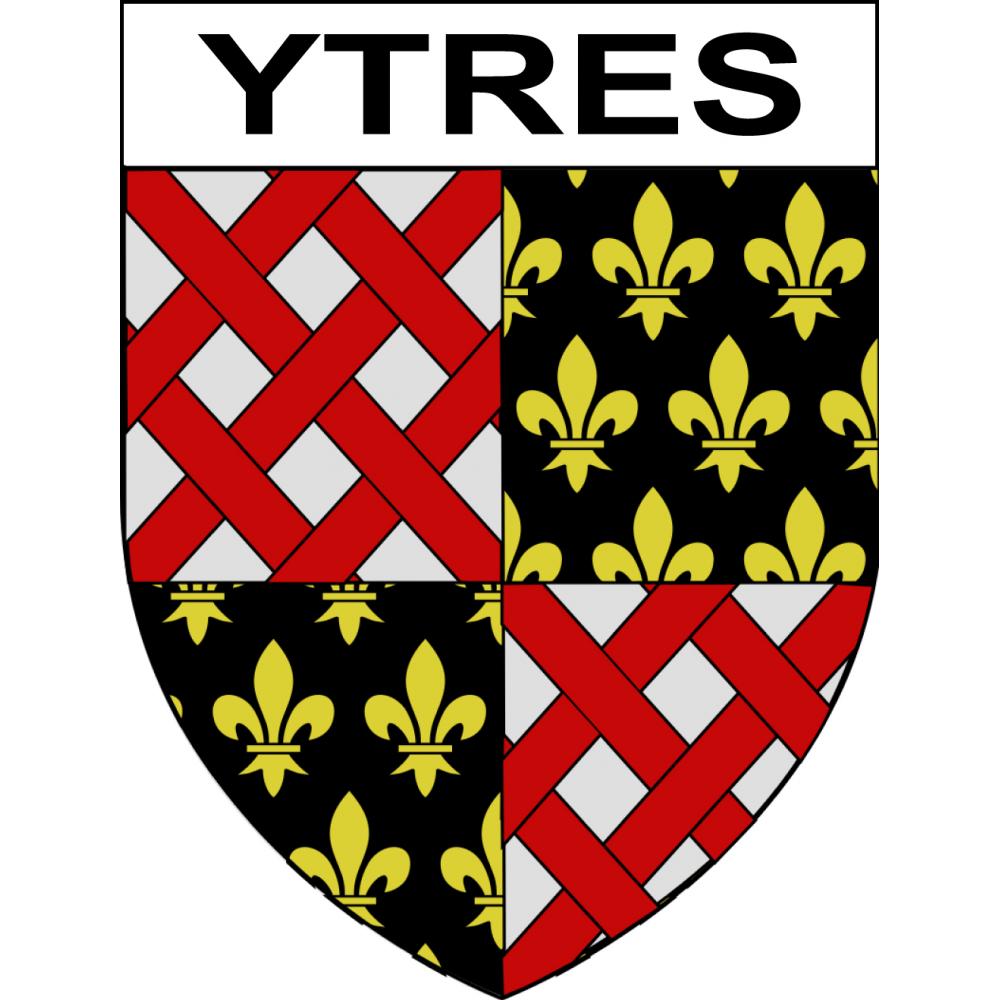 Ytres Sticker wappen, gelsenkirchen, augsburg, klebender aufkleber