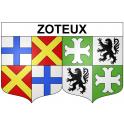 Zoteux 62 ville sticker blason écusson autocollant adhésif