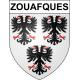 Stickers coat of arms Zouafques adhesive sticker