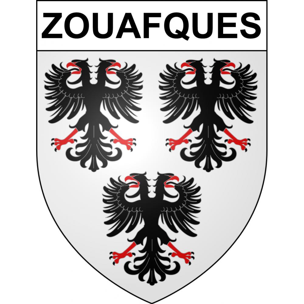 Zouafques 62 ville sticker blason écusson autocollant adhésif