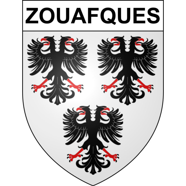 Zouafques Sticker wappen, gelsenkirchen, augsburg, klebender aufkleber