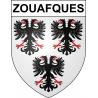 Zouafques Sticker wappen, gelsenkirchen, augsburg, klebender aufkleber