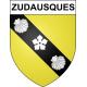 Zudausques 62 ville sticker blason écusson autocollant adhésif