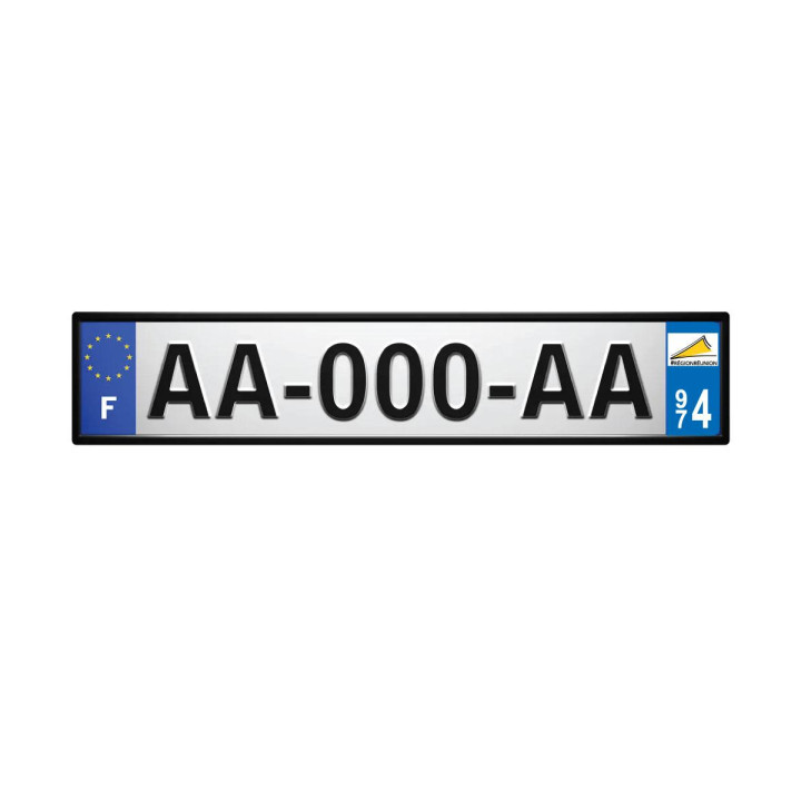 974 La Réunion logo autocollant plaque immatriculation auto ville sticker 963