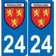 64 Pau sticker plate registration city