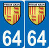 64 Pau adesivo piastra di registrazione city