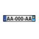 64 Pau sticker plate registration city