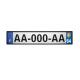 64 Pau sticker plate registration city