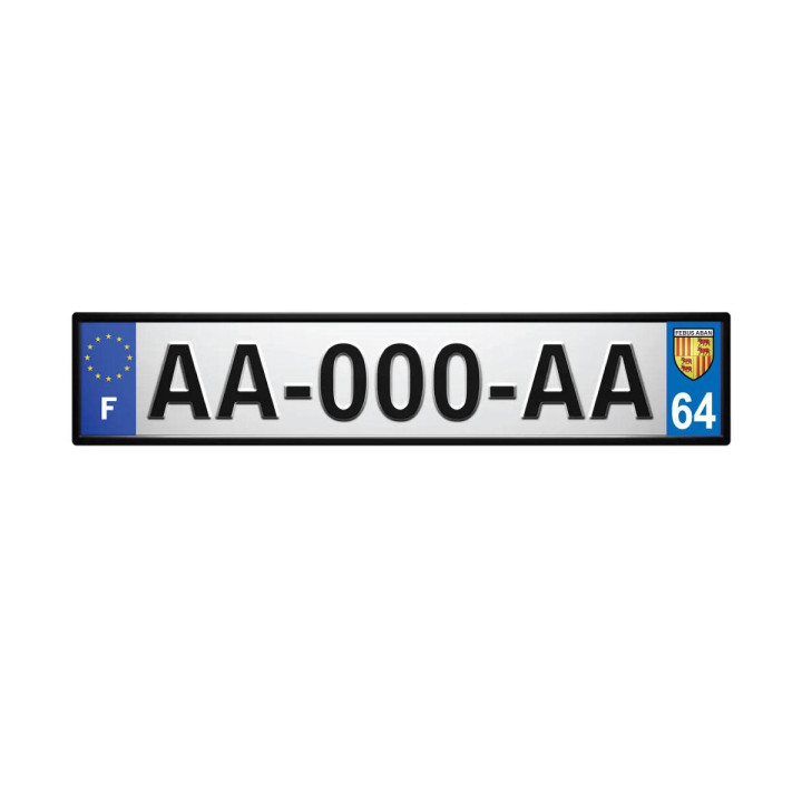 64 Febus Aban Foix Bearn autocollant plaque immatriculation auto ville sticker987