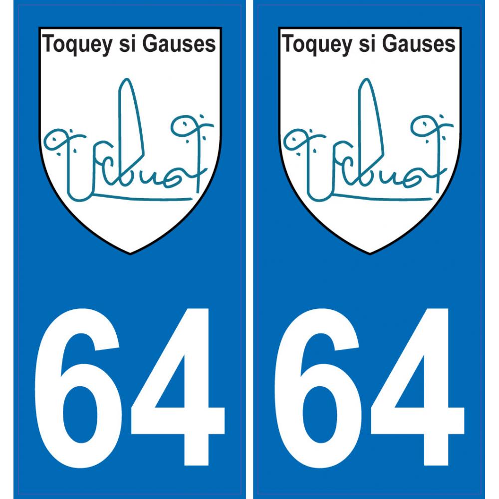 64 Pau-aufkleber plakette ez stadt