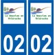 02 Le Nouvion-en-Thiérache logo ville autocollant plaque sticker