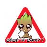 Bambino a bordo del triangolo di avvertimento decal sticker adesivo