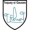 Febus Toquey Si Gauses ville sticker blason écusson autocollant adhésif 65663