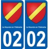 02 Le Nouvion-en-Thiérache ville autocollant plaque sticker