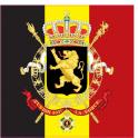 Belgium Belgique sticker drapeau blason autocollant adhésif 6355