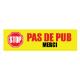 stop no pub advertising mailbox sticker decal logo 3