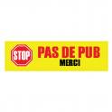 stop pas de pub publicité boite lettres sticker autocollant logo 3